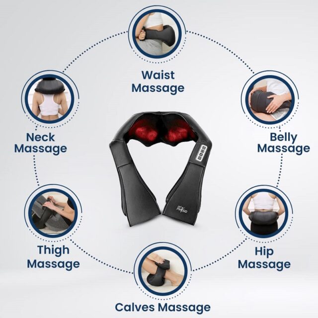 Electric Heat Shiatsu Machine Body Massagers